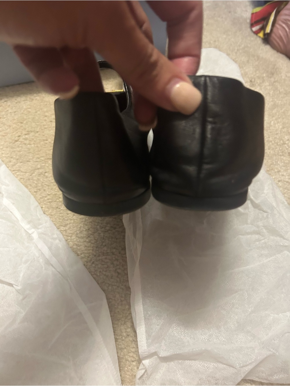 AUTHENTIC PRADA black leather Mary Jane flats. - Picture 7 of 16